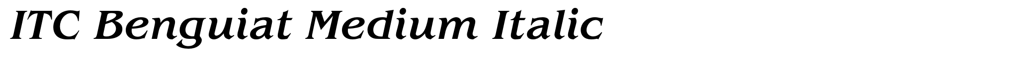 ITC Benguiat Medium Italic image
